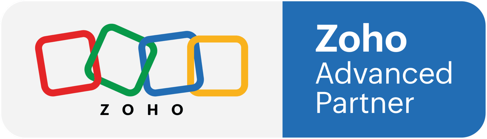 Official Zoho Advanced Partner badge — D4A, Zoho partner in Qatar